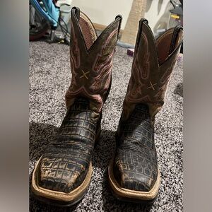 Twisted X Women's Caiman Print Composite Square Toe Work Boots